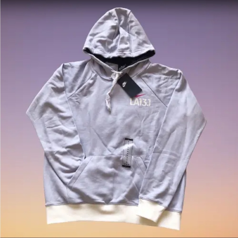 Nike Women's LA 13.1 Half Marathon SPTCAS Lilac Purple Hoodie Large